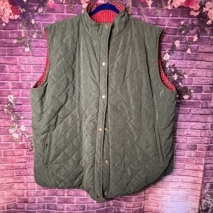 Glitzy Girl Reversable Plaid Vest